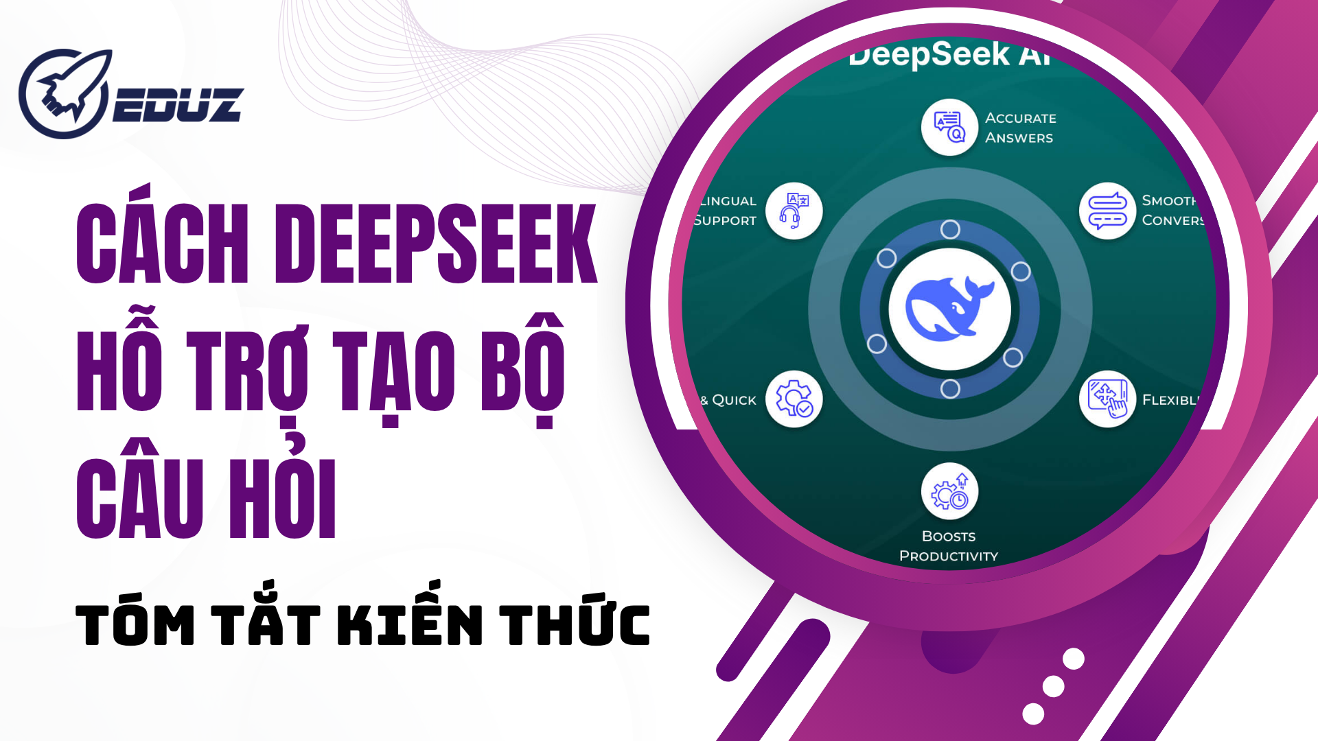 3. Cách DeepSeek hỗ trợ tạo bộ câu hỏi và tóm tắt kiến thức