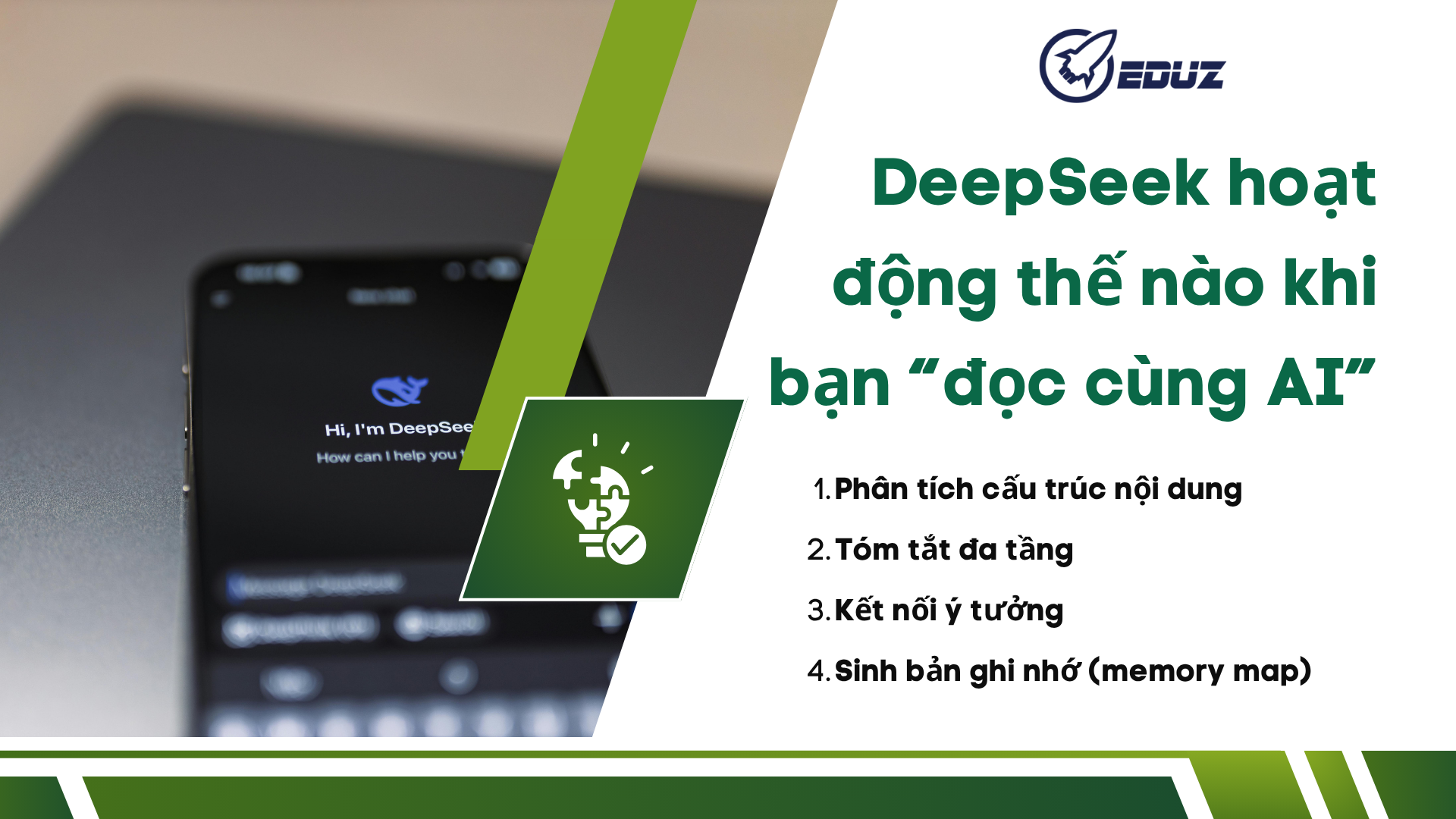 2. DeepSeek hoạt động thế nào khi bạn “đọc cùng AI”