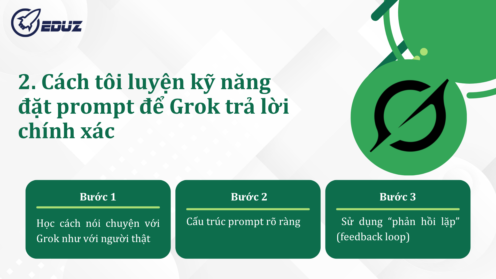 2. Cách tôi luyện kỹ năng đặt prompt để Grok trả lời chính xác
