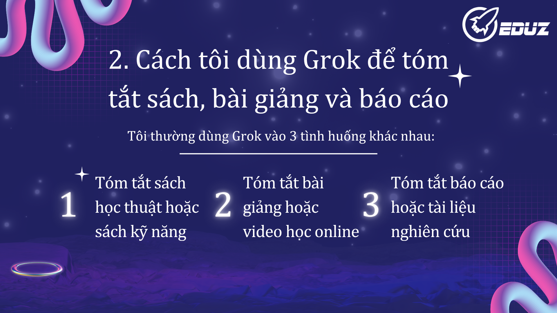 2. Cách tôi dùng Grok để tóm tắt sách, bài giảng và báo cáo