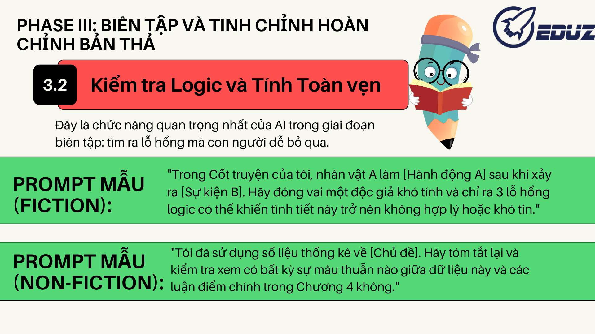3.2. Kiểm tra Logic và Tính Toàn vẹn (Logic & Factual Check)