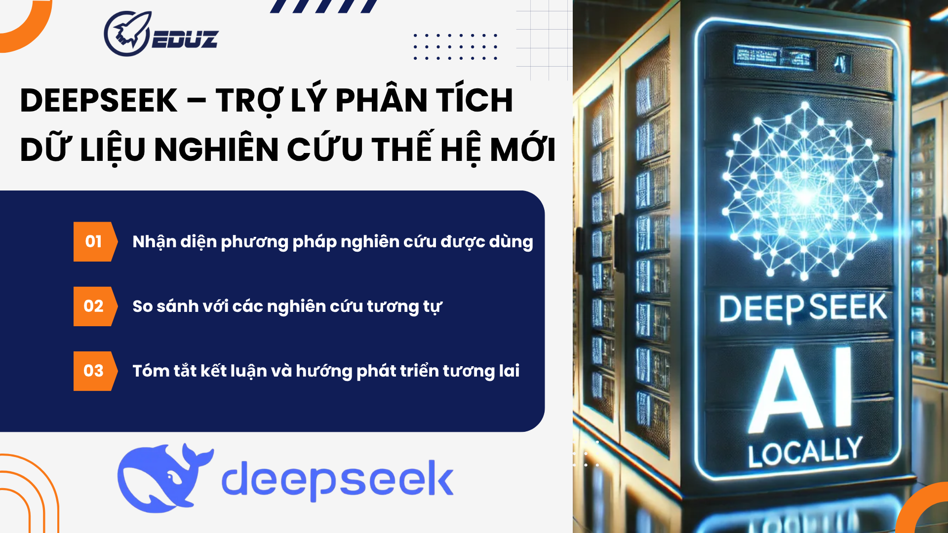 1. DeepSeek – Trợ Lý Phân Tích Dữ Liệu Nghiên Cứu Thế Hệ Mới