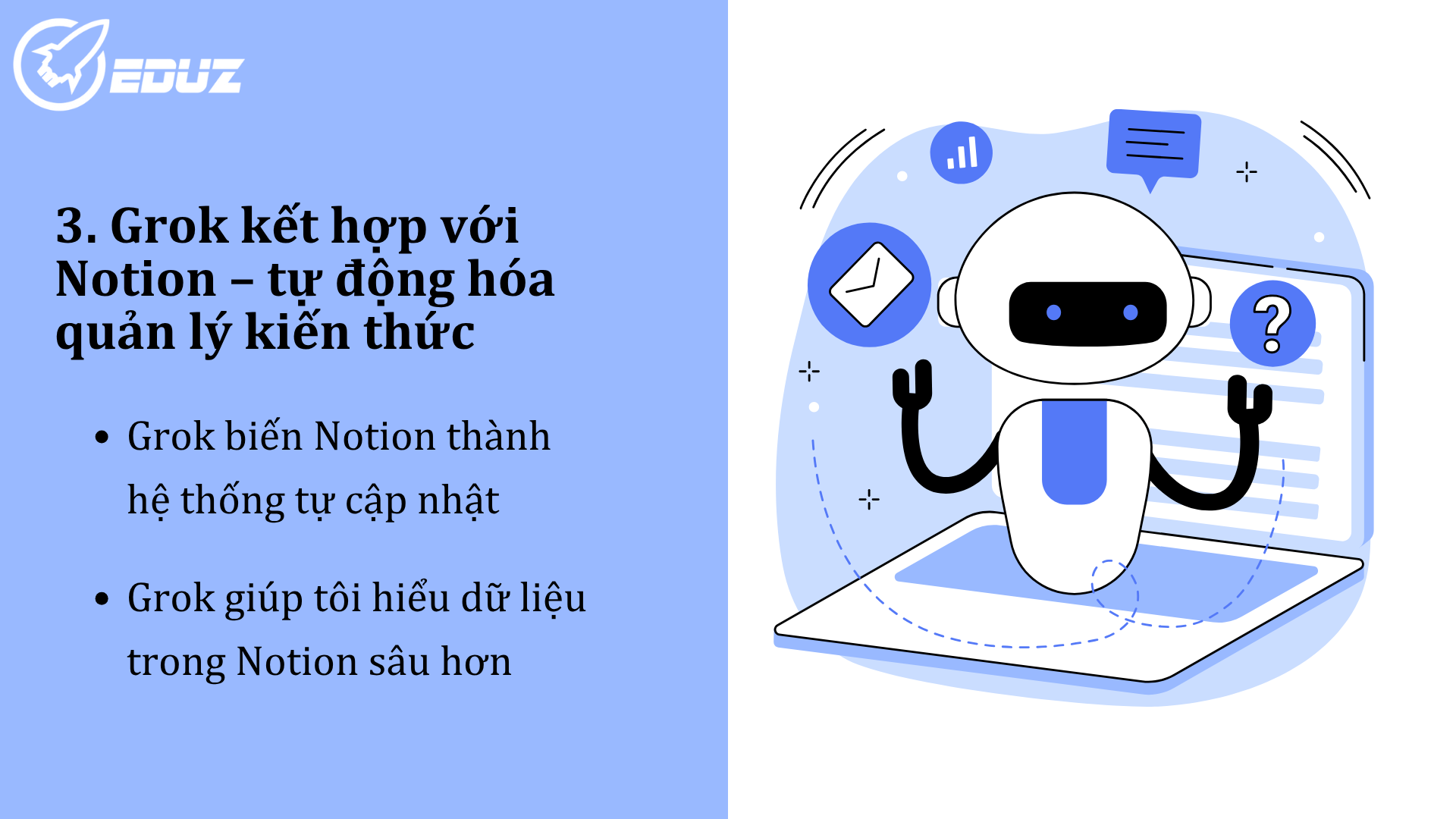3. Grok kết hợp với Notion – tự động hóa quản lý kiến thức