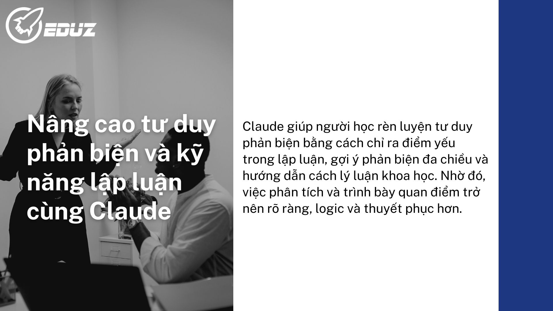 4. Nâng cao tư duy phản biện và kỹ năng lập luận cùng Claude