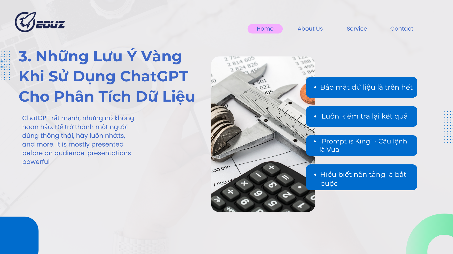 3. Những Lưu Ý Vàng Khi Sử Dụng ChatGPT Cho Phân Tích Dữ Liệu