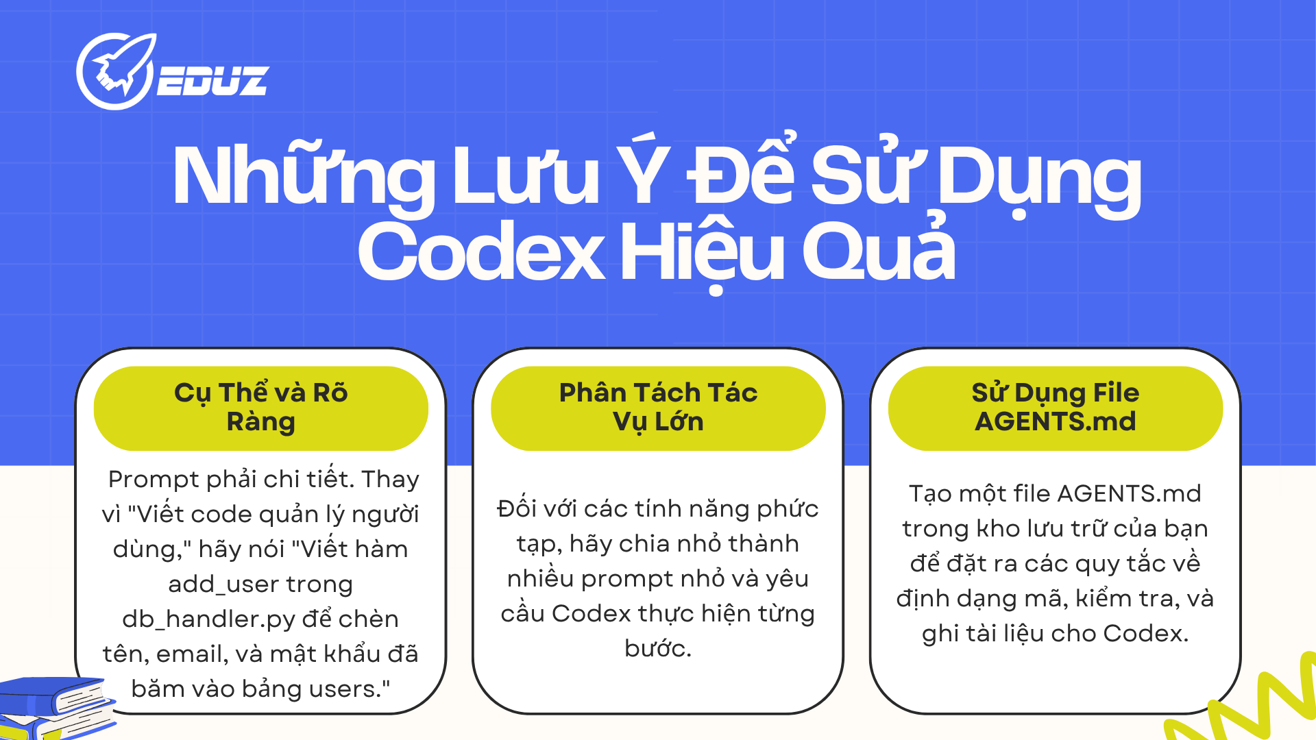 4. Những Lưu Ý Để Sử Dụng Codex Hiệu Quả