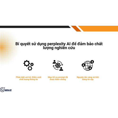 Bí quyết sử dụng perplexity AI để đảm bảo chất lượng nghiên cứu