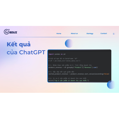 Kết quả (Code ChatGPT tạo ra):