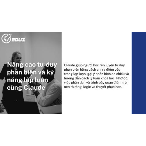 4. Nâng cao tư duy phản biện và kỹ năng lập luận cùng Claude