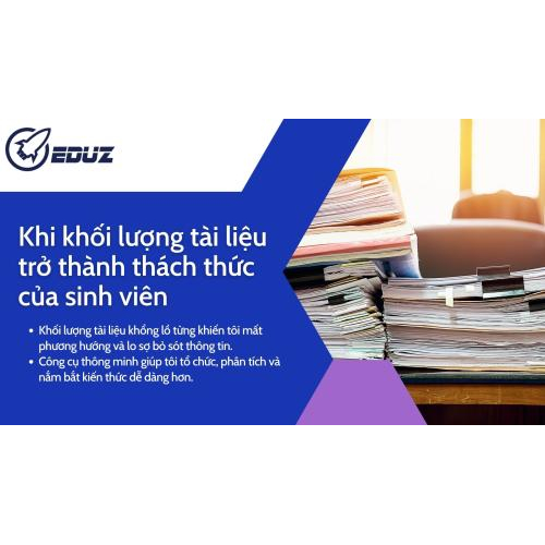 1. Khi khối lượng tài liệu trở thành thác thức của sinh viên