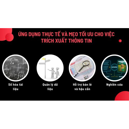 Ứng dụng thực tế và mẹo tối ưu cho việc trích xuất thông tin