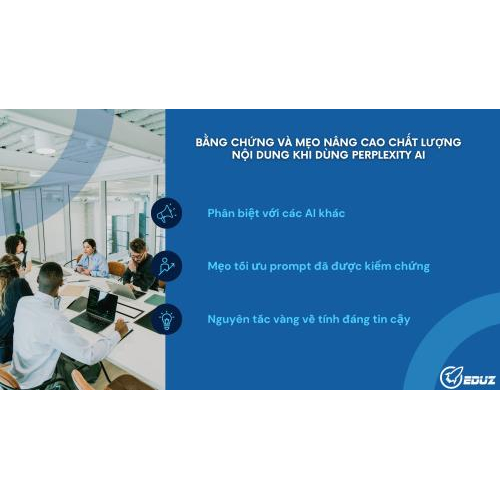 Bằng chứng và mẹo nâng cao chất lượng nội dung khi dùng perplexity AI