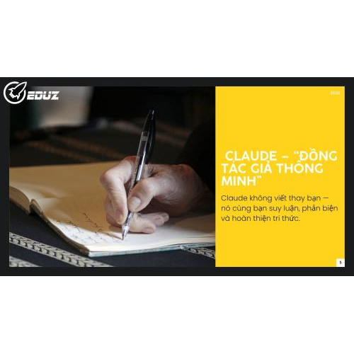 1. Claude – “Đồng tác giả thông minh”