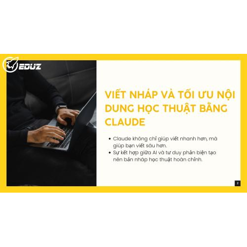 3. Viết nháp và tối ưu nội dung học thuật bằng Claude