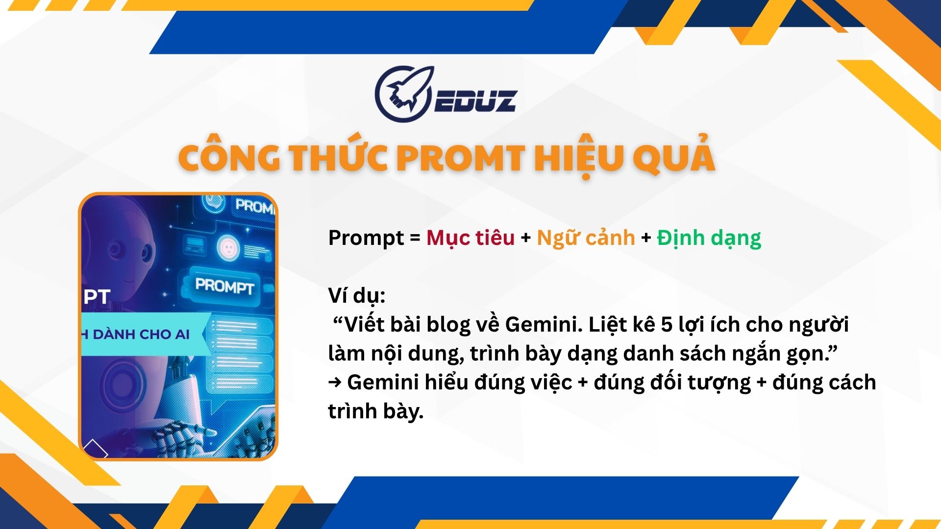3. Công thức viết prompt hiệu quả – “Công thức 3 phần”