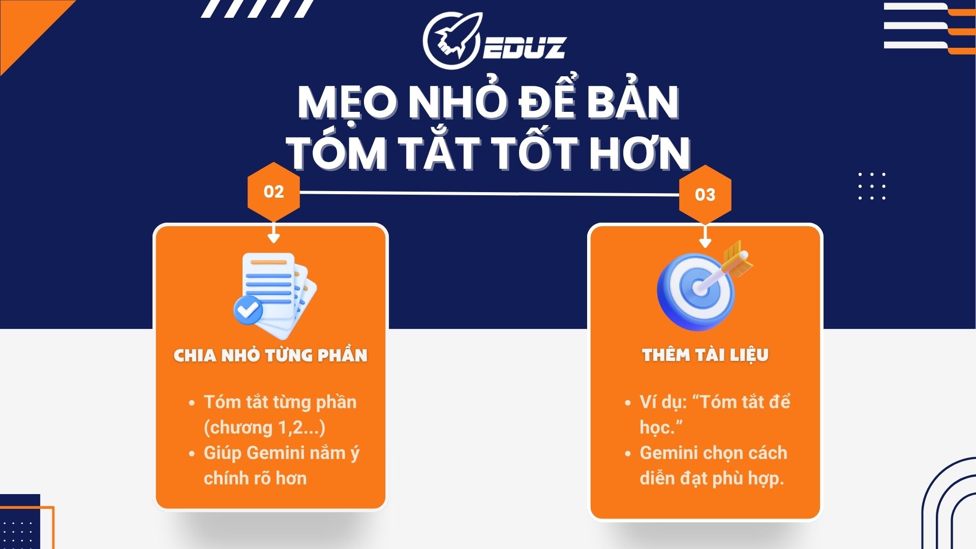 5. Mẹo nhỏ để bản tóm tắt tốt hơn