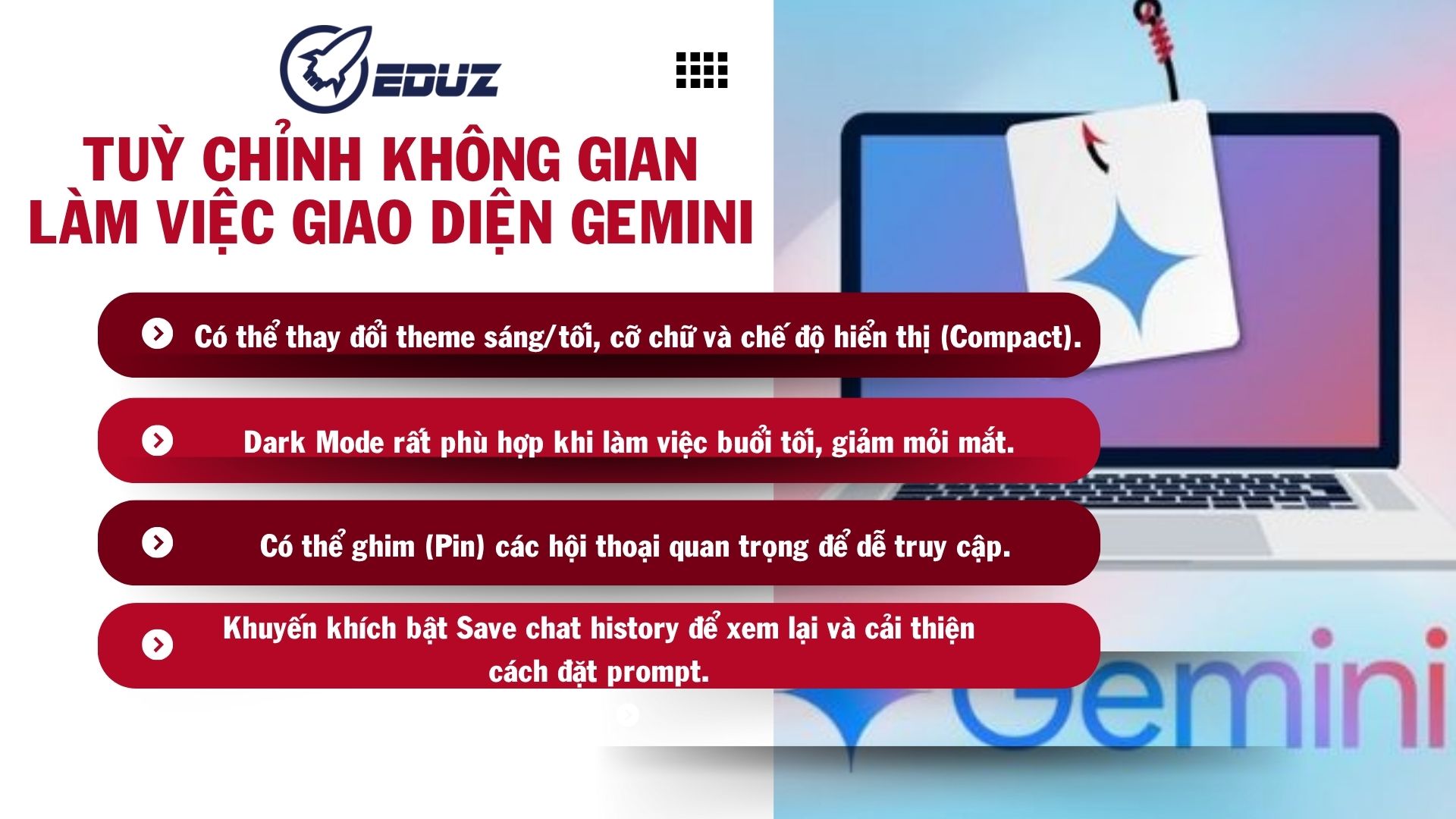 5. Tùy Chỉnh Không Gian Làm Việc