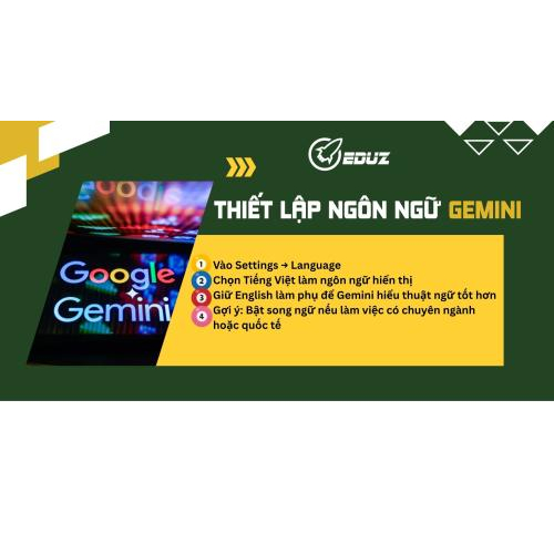 2. Thiết Lập Ngôn Ngữ – Để Gemini Hiểu Bạn Hơn