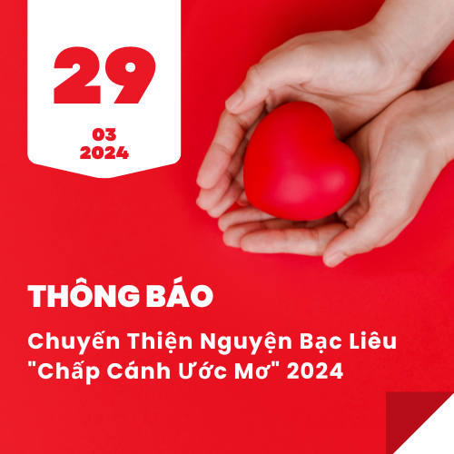 Thông Báo Về Chuyến Thiện Nguyện Bạc Liêu