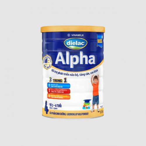 Sữa Bột Dielac Alpha 4 Lon 1.5kg (2-6 Tuổi)