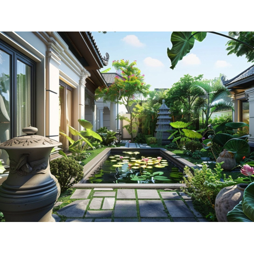 Vườn dành cho biệt thự đậm phong cách Việt – Mỹ
